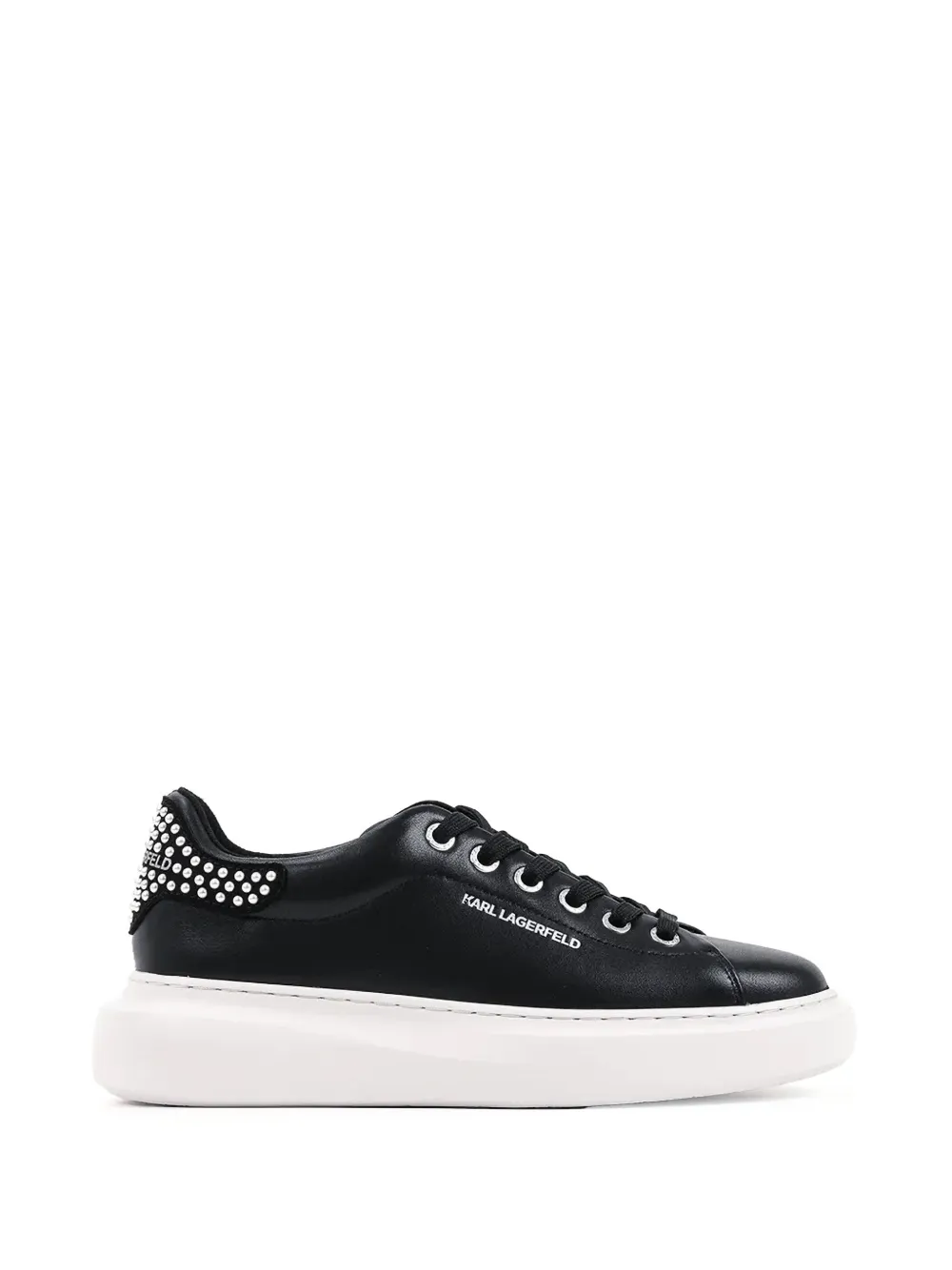 Karl Lagerfeld stud-embellished chunky-sole sneakers - Nero