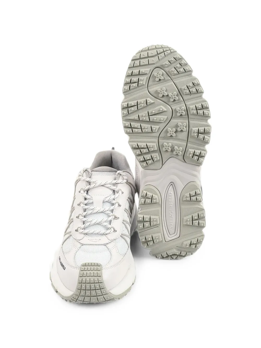 Karl Lagerfeld panelled chunky-sole sneakers Wit