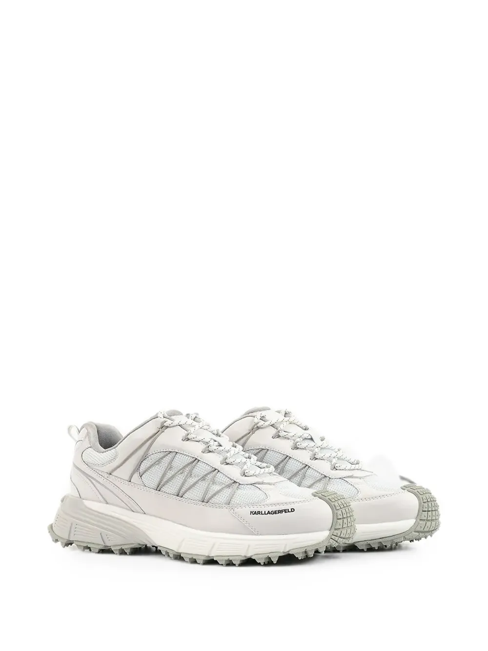Karl Lagerfeld panelled chunky-sole sneakers Wit