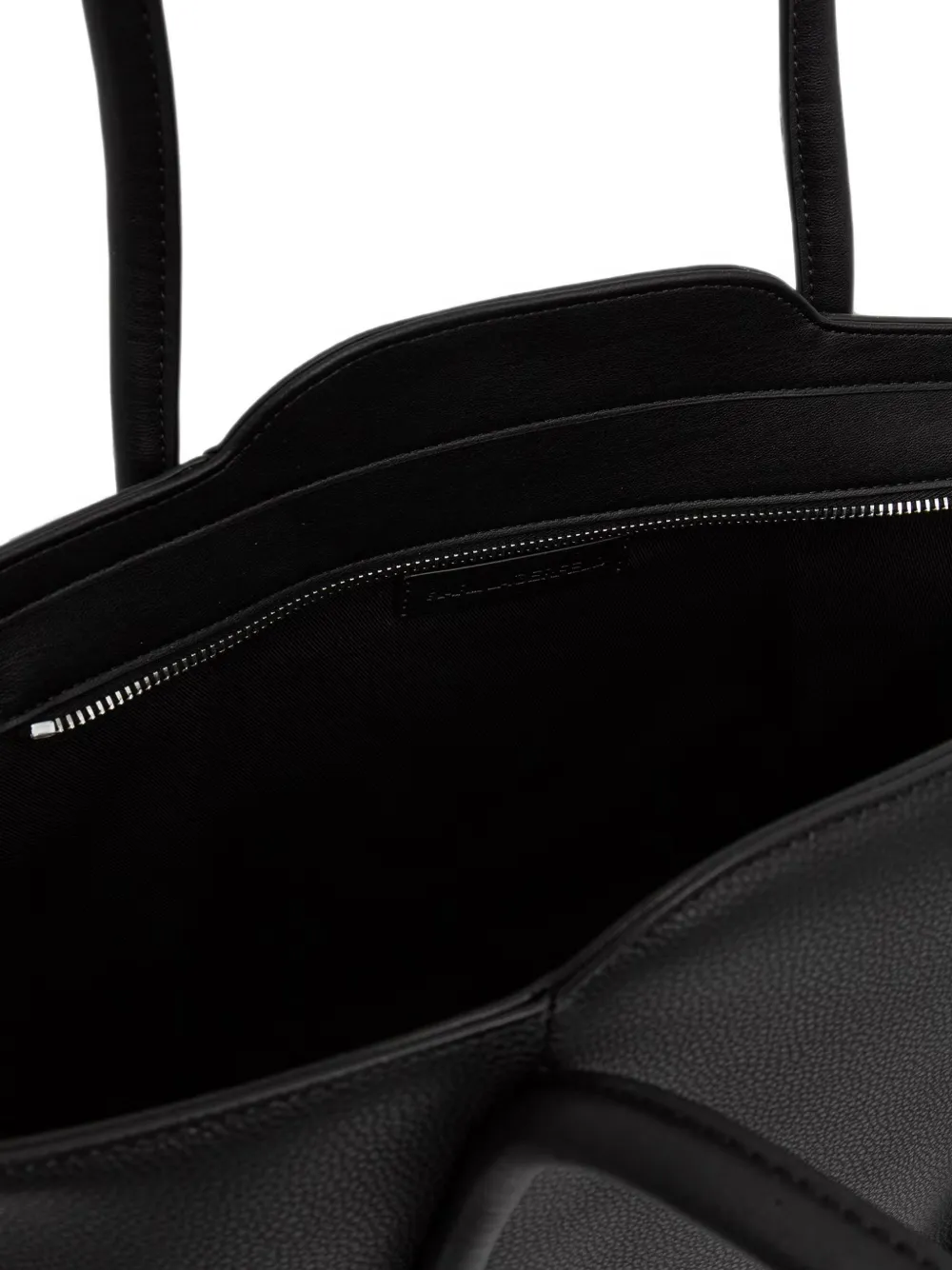 Karl Lagerfeld Shopper met logoplakkaat Zwart