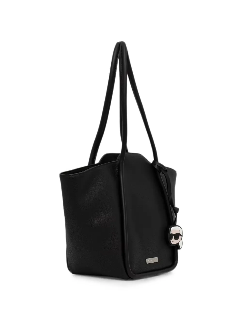 Karl Lagerfeld Shopper met logoplakkaat Zwart