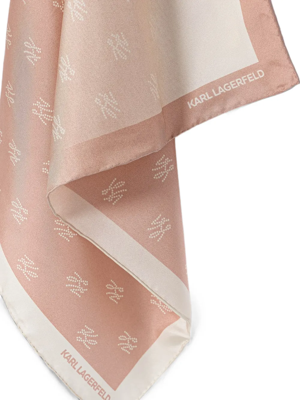 Karl Lagerfeld Sjaal met monogramprint Roze