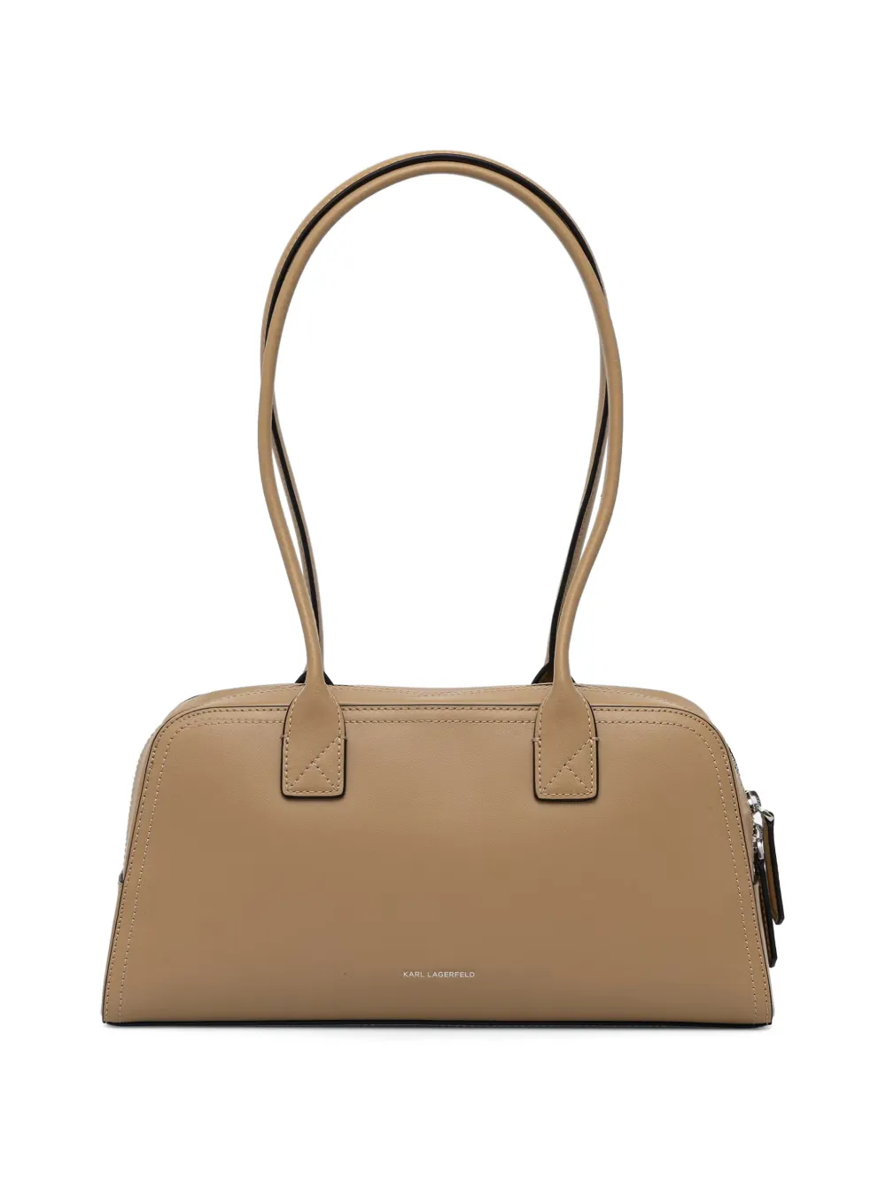 Karl Lagerfeld perforated-logo tote bag Beige