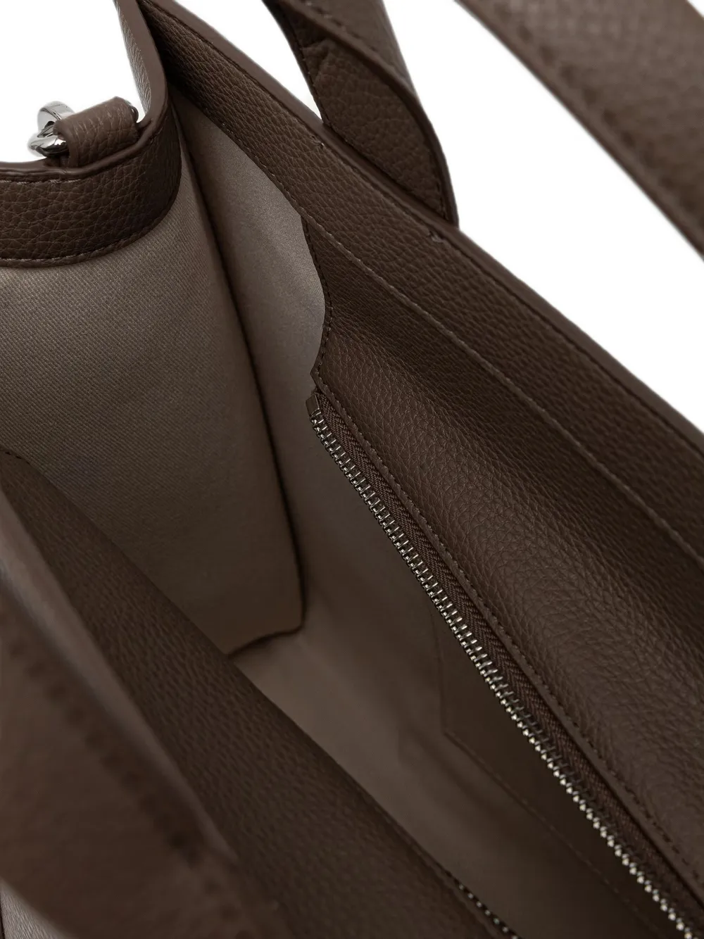 Karl Lagerfeld Bewerkte shopper met geborduurd logo Bruin