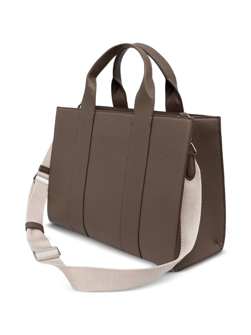 Karl Lagerfeld Bewerkte shopper met geborduurd logo Bruin