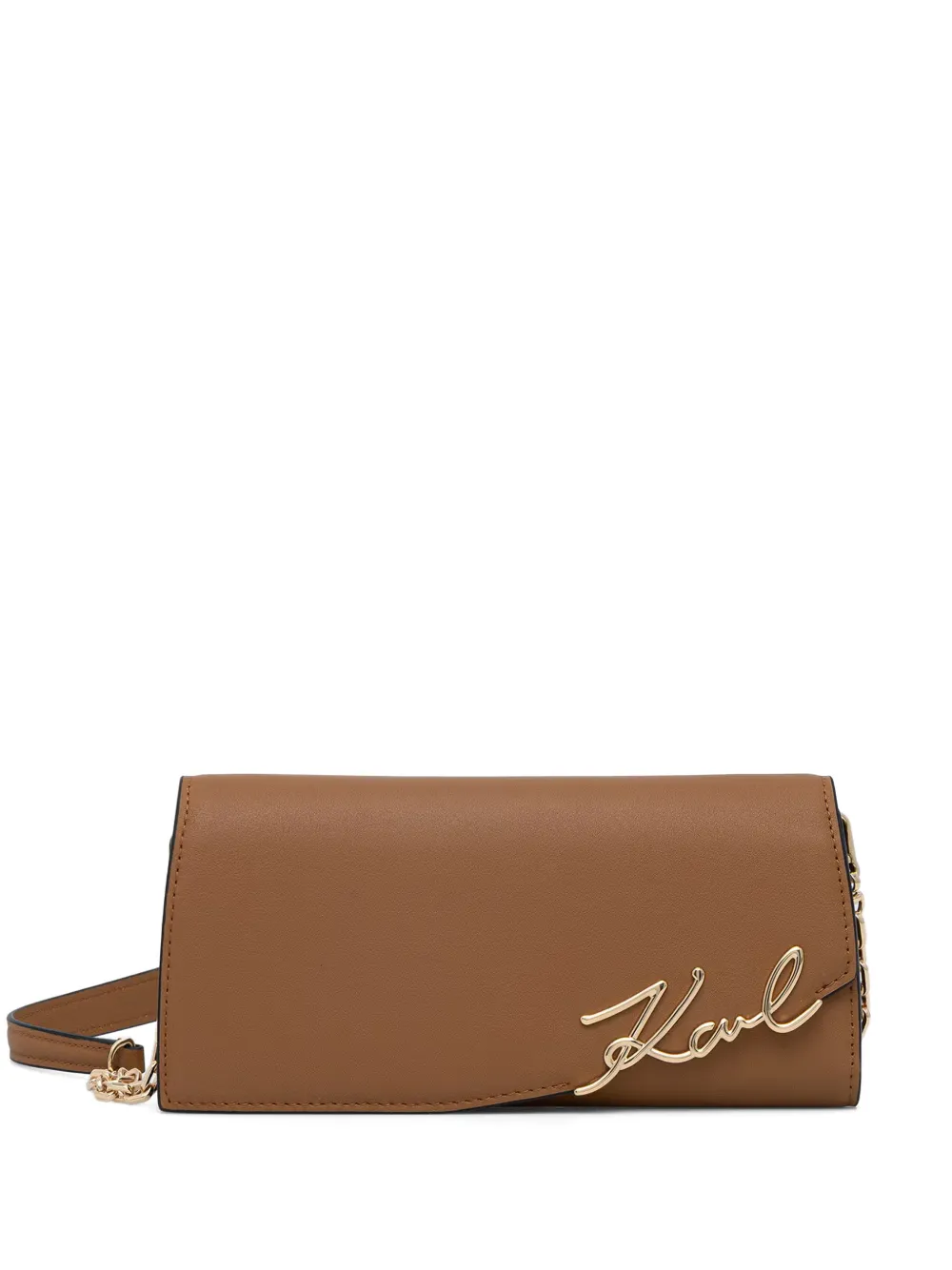 Karl Lagerfeld Karl Signature cross body bag - Marrone