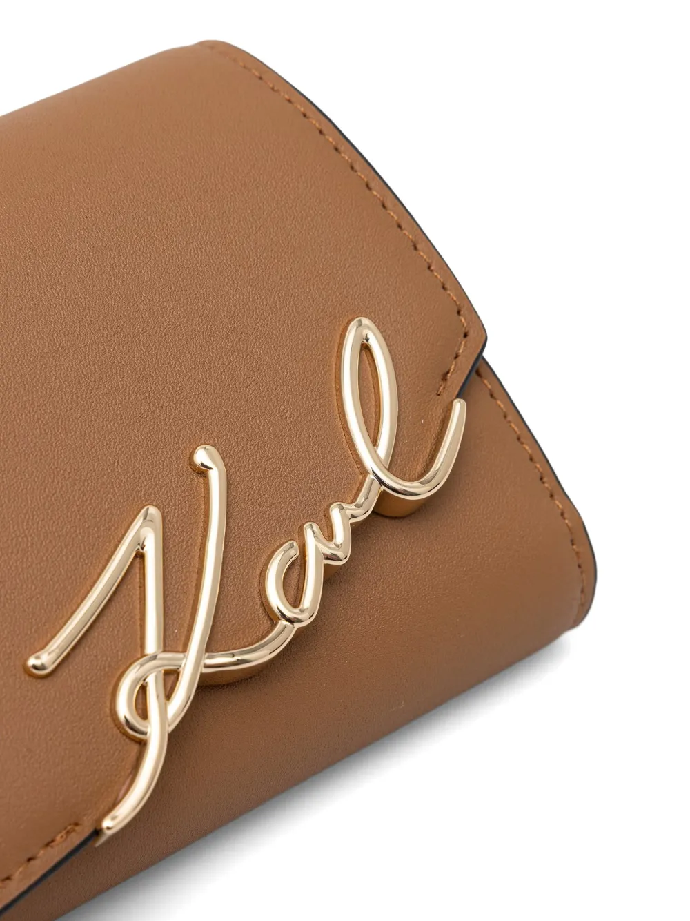 Karl Lagerfeld Karl Signature crossbodytas Bruin