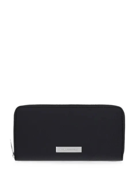 Karl Lagerfeld cartera continental Ikon Pebble