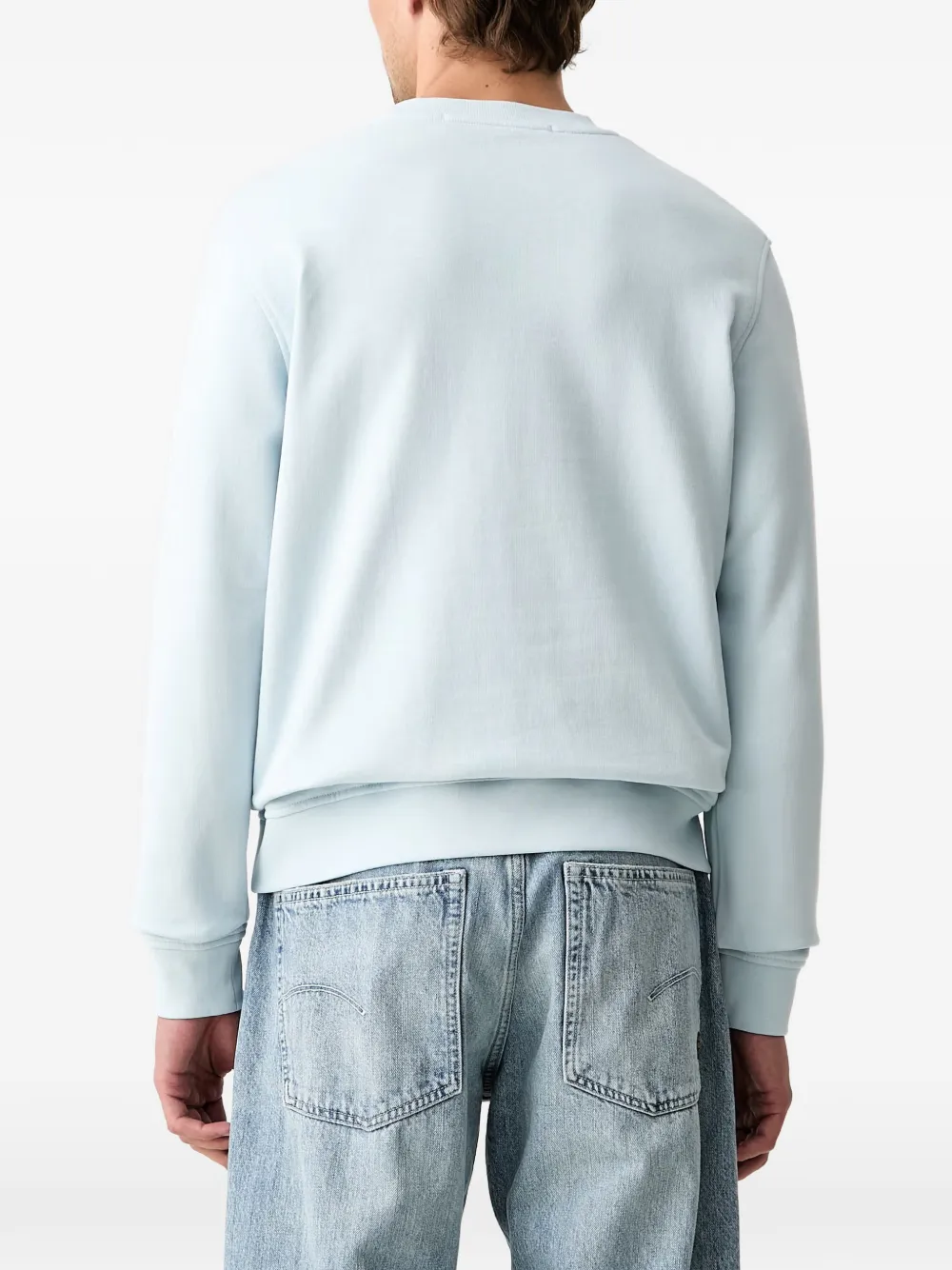 Karl Lagerfeld Sweater met logoprint Blauw