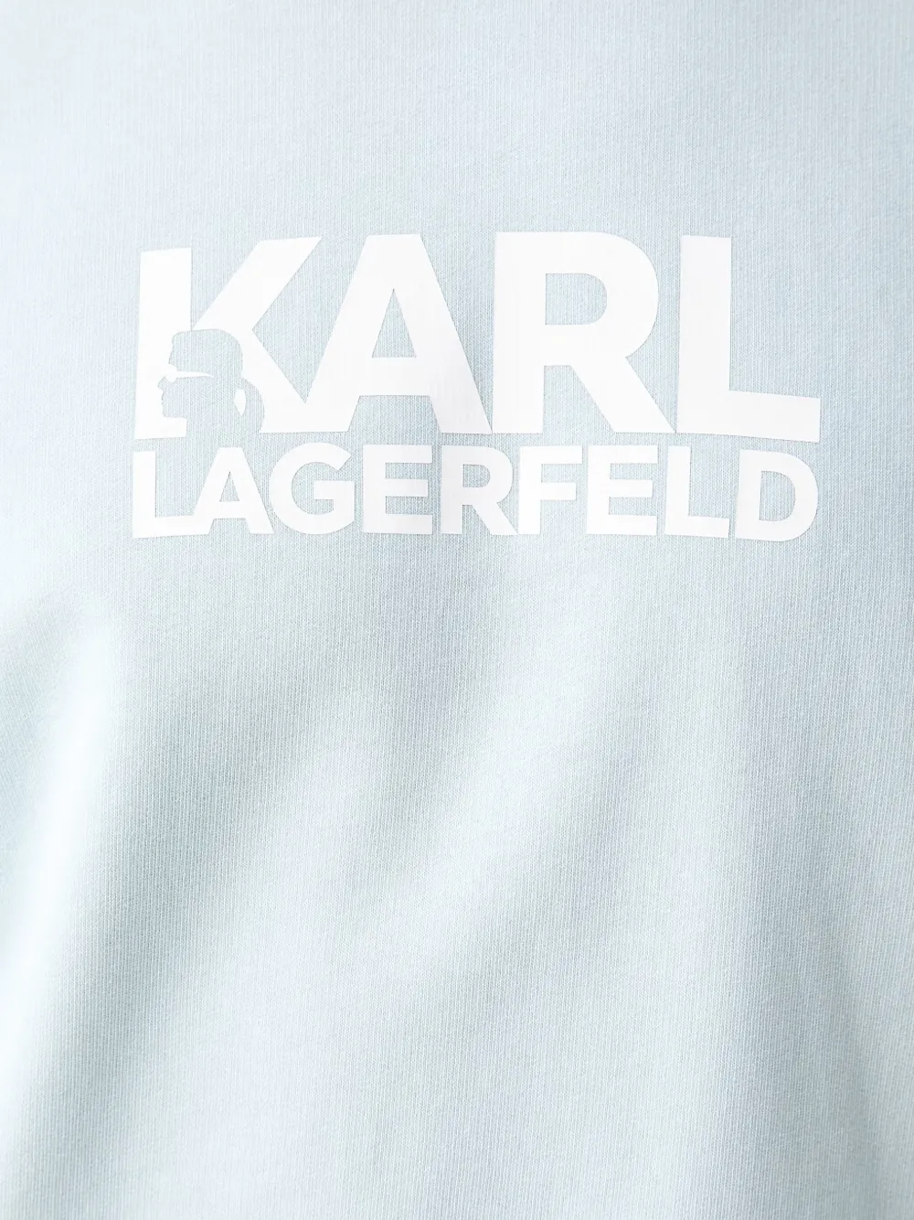 Karl Lagerfeld Sweater met logoprint Blauw