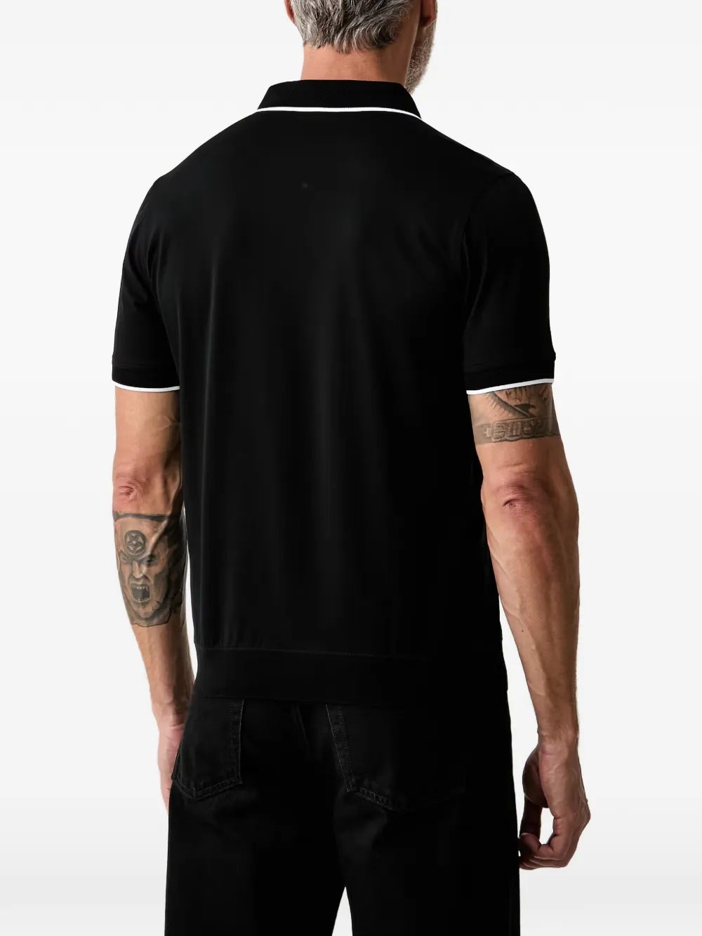 Karl Lagerfeld Poloshirt met logoprint Zwart