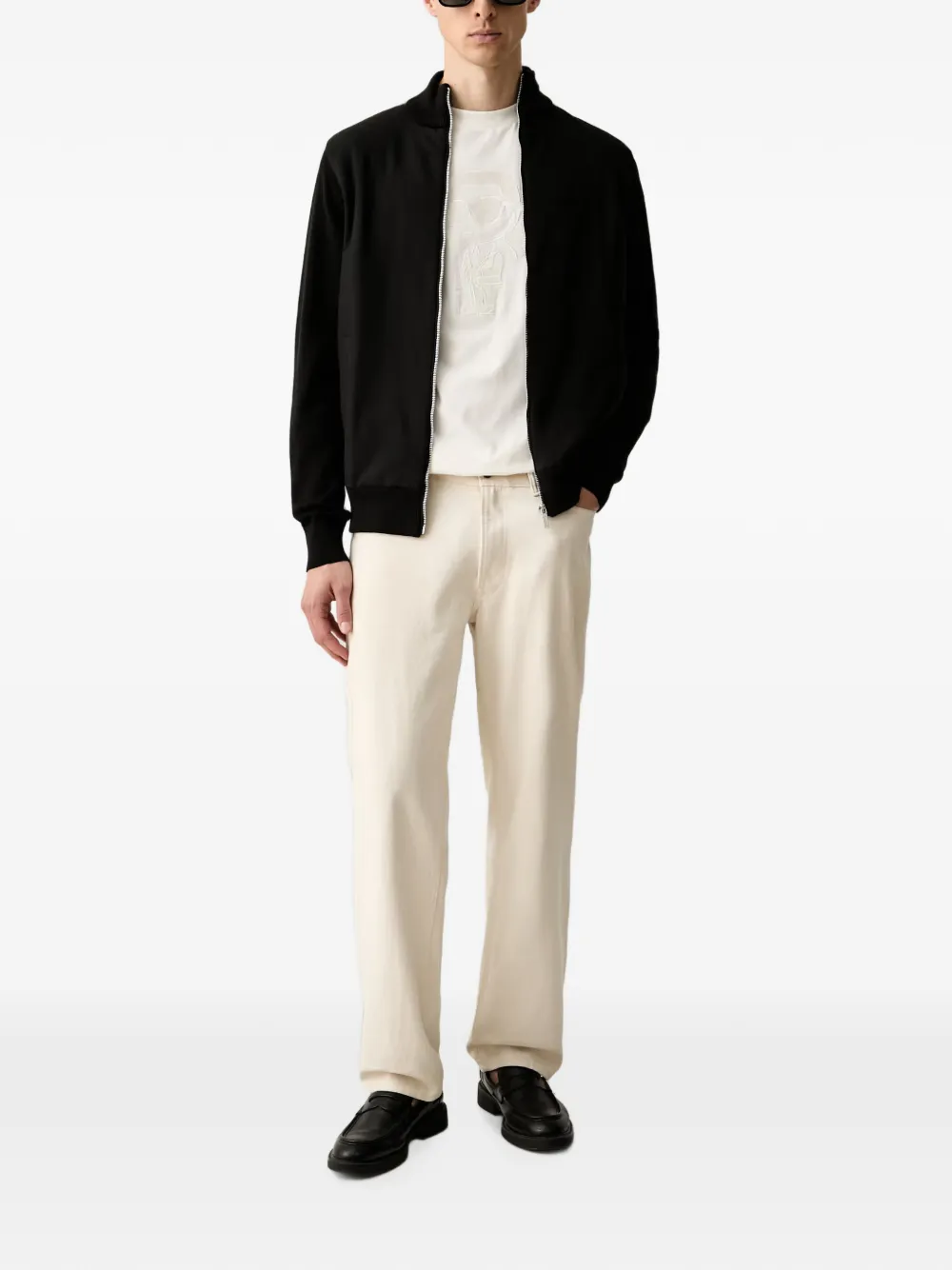 Karl Lagerfeld Jack met logoplakkaat Zwart