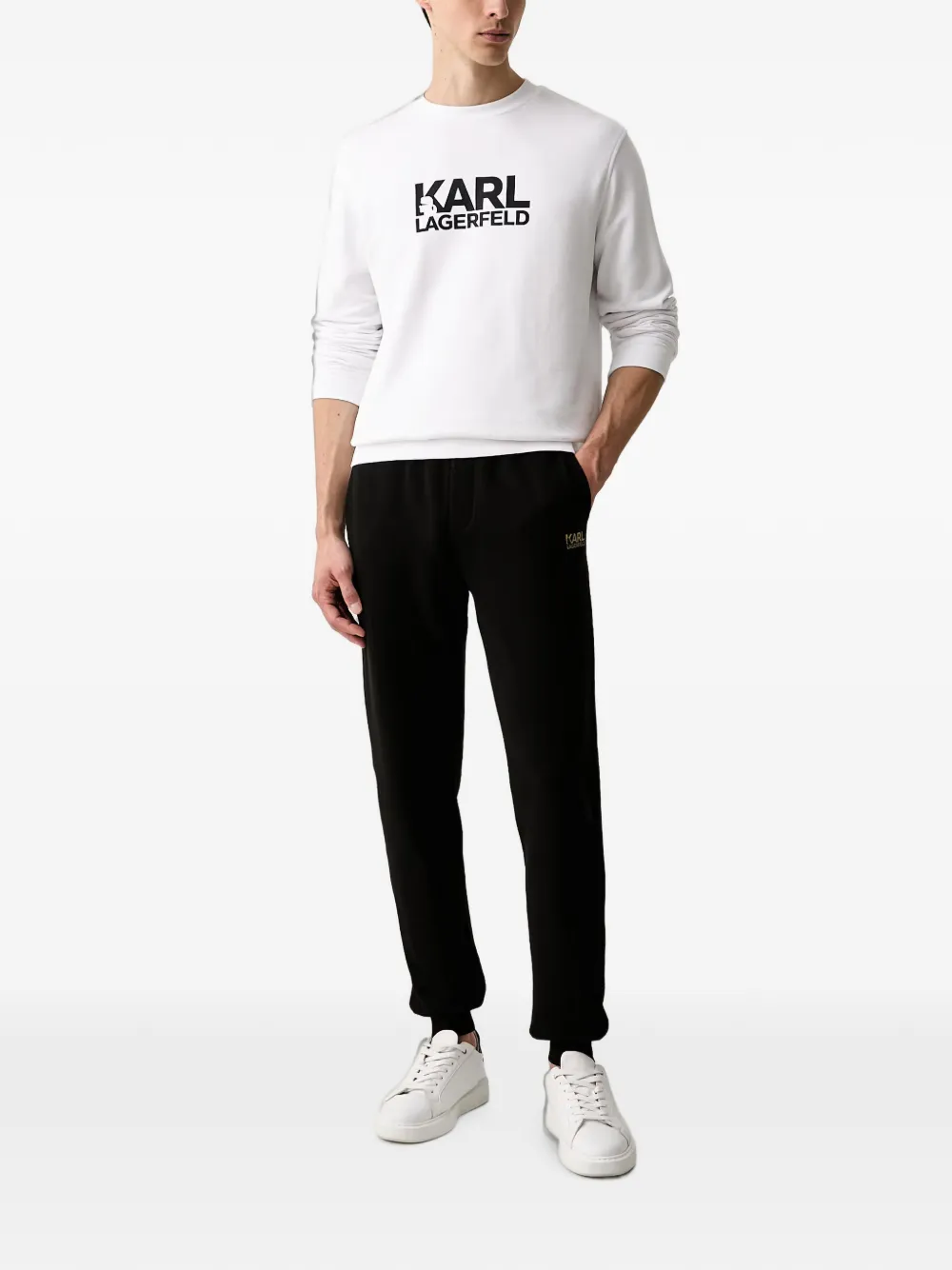 Karl Lagerfeld Trainingsbroek met logoprint Zwart