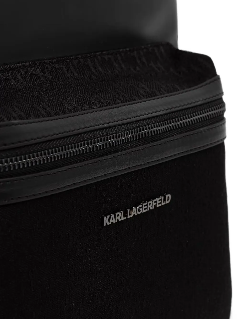 Karl Lagerfeld Rugzak met logoplakkaat Zwart