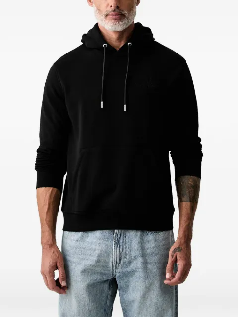 Karl Lagerfeld logo-embroidered drawstring hoodie