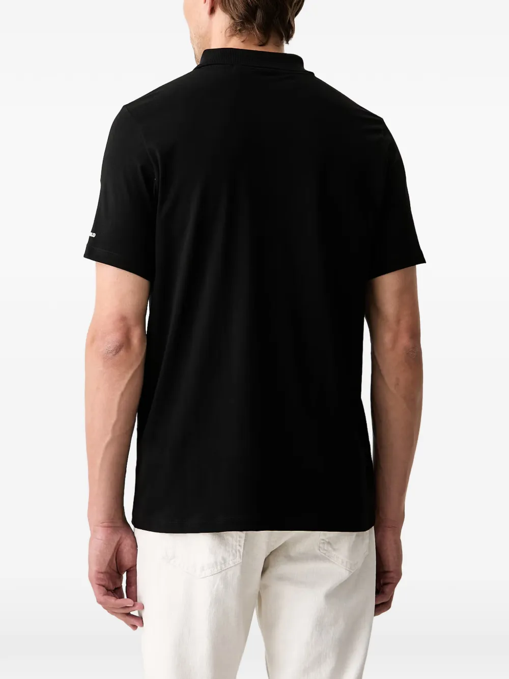 Karl Lagerfeld Ikonik poloshirt met opgestikt detail Zwart