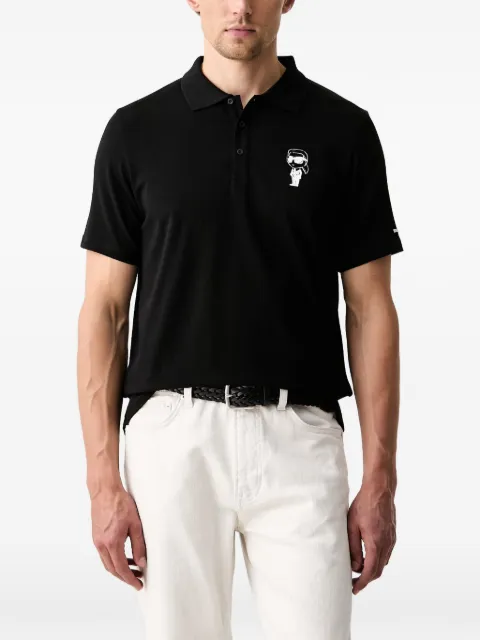Karl Lagerfeld Ikonik patch-detail polo shirt