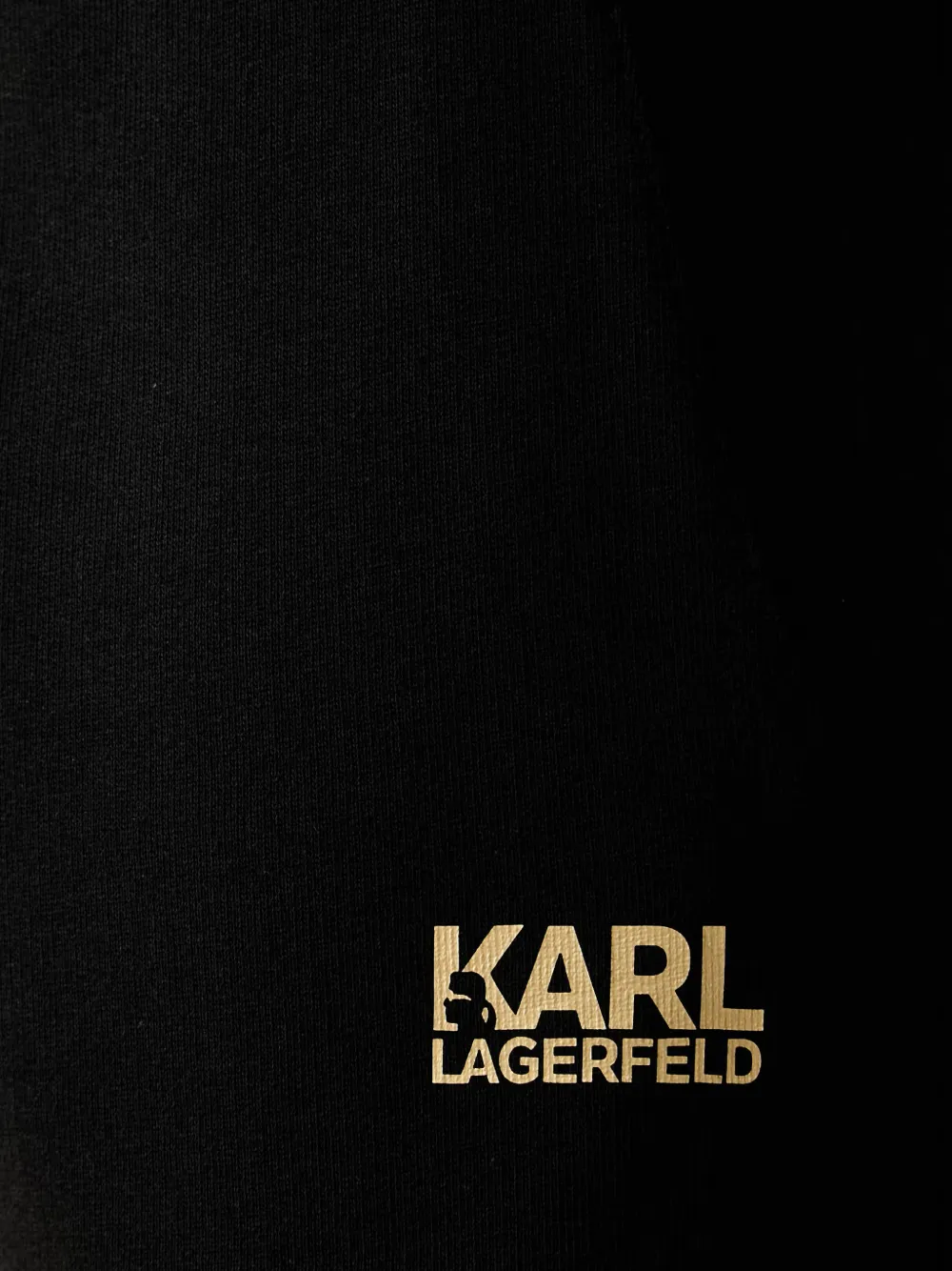 Karl Lagerfeld Shorts met logoprint Zwart