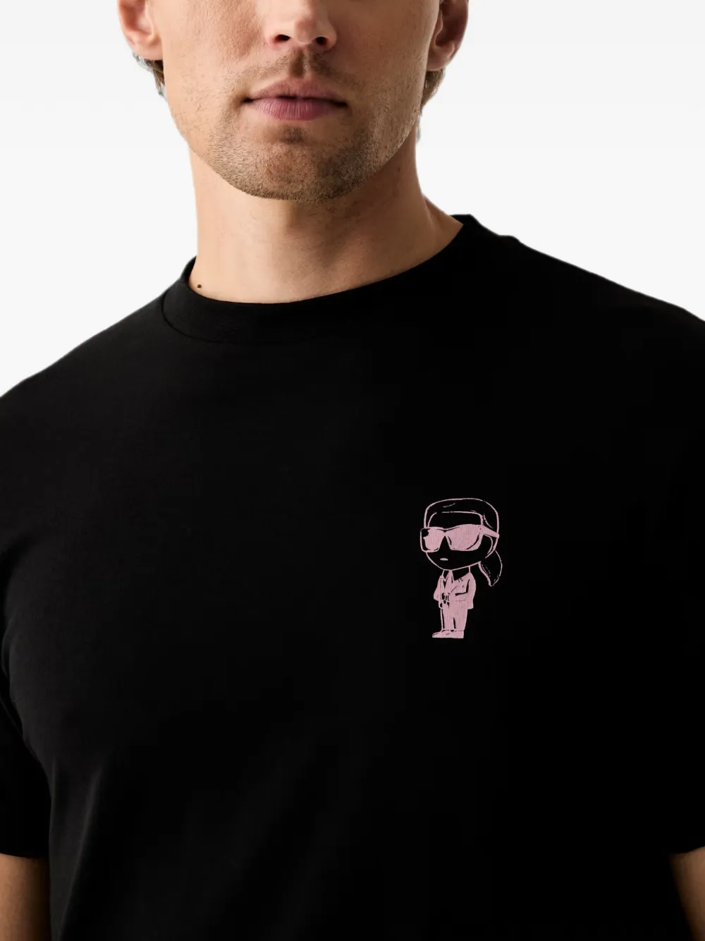Karl Lagerfeld Ikonik T-shirt met grafische print Zwart