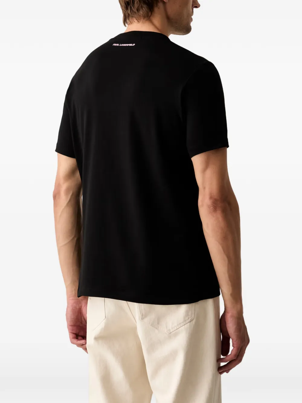 Karl Lagerfeld Ikonik T-shirt met grafische print Zwart