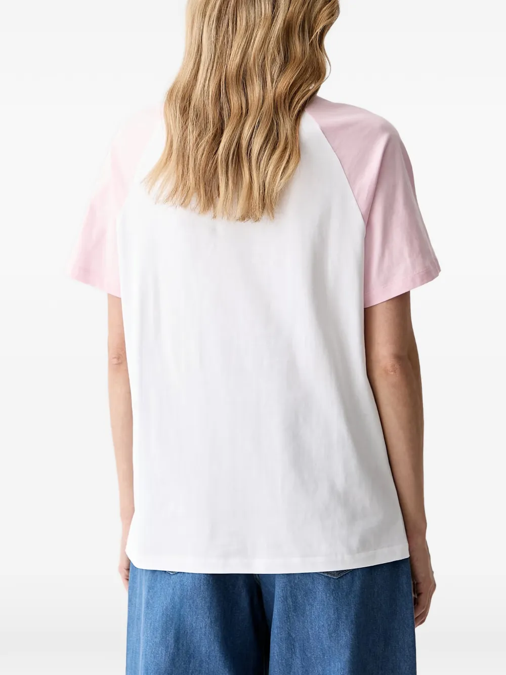 Karl Lagerfeld T-shirt met logoprint en raglan mouwen Wit