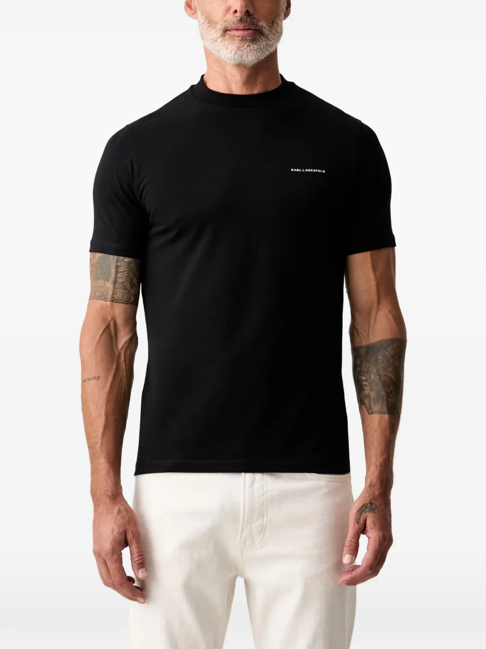 Karl Lagerfeld crew-neck T-shirt - Nero