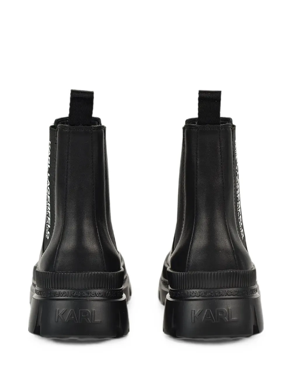 Karl Lagerfeld logo-print ankle boots Zwart