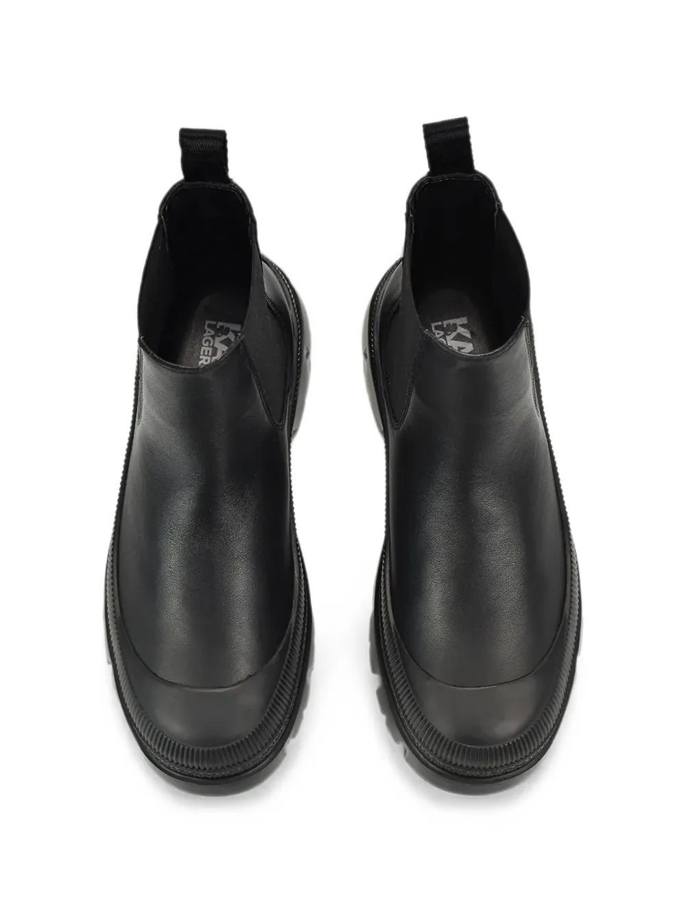 Karl Lagerfeld logo-print ankle boots Zwart