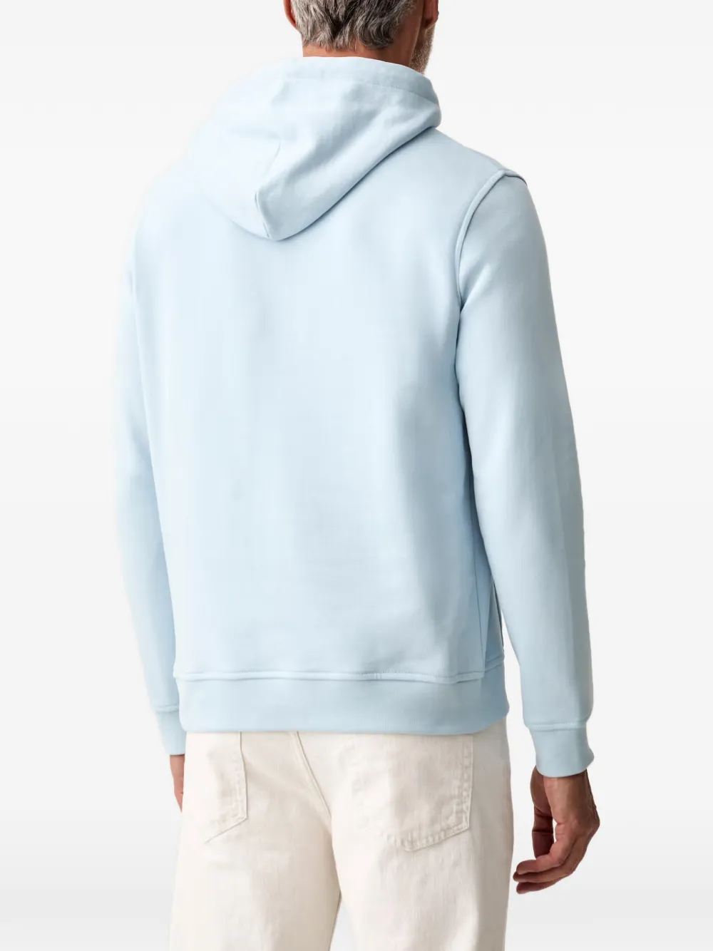Karl Lagerfeld Hoodie met logoprint en trekkoord Blauw