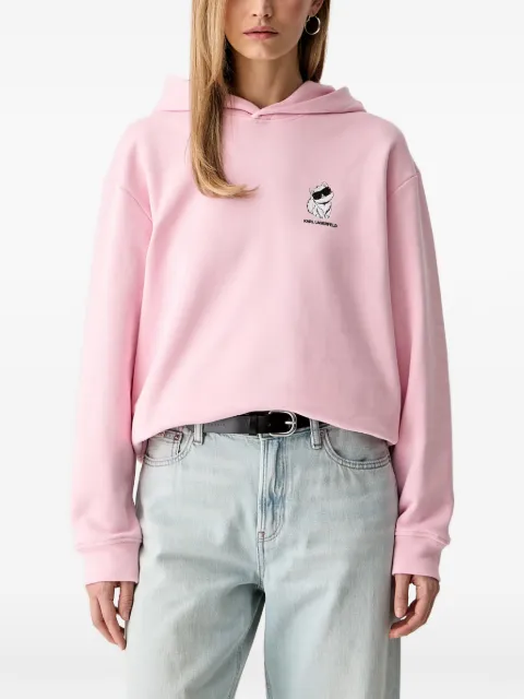 Karl Lagerfeld hoodie con estampado Choupette