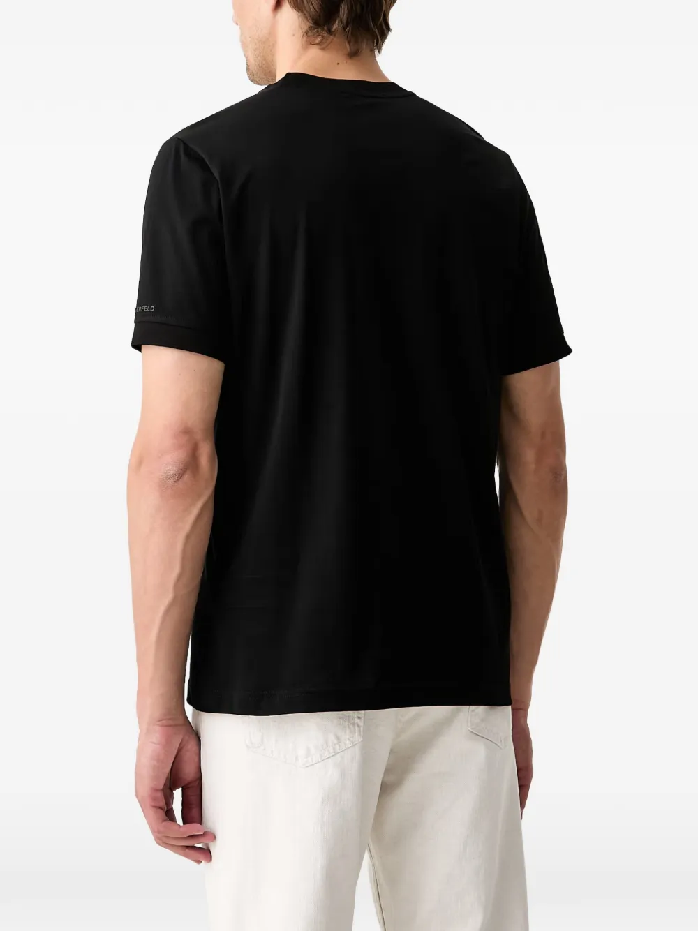 Karl Lagerfeld T-shirt met monogramprint Zwart