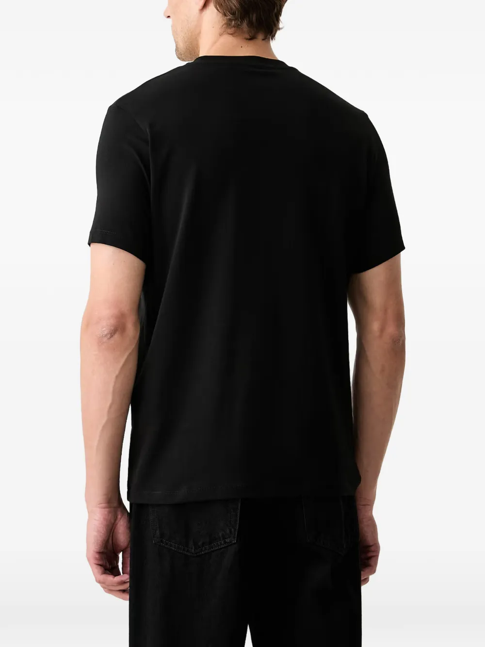 Karl Lagerfeld logo-print T-shirt Zwart