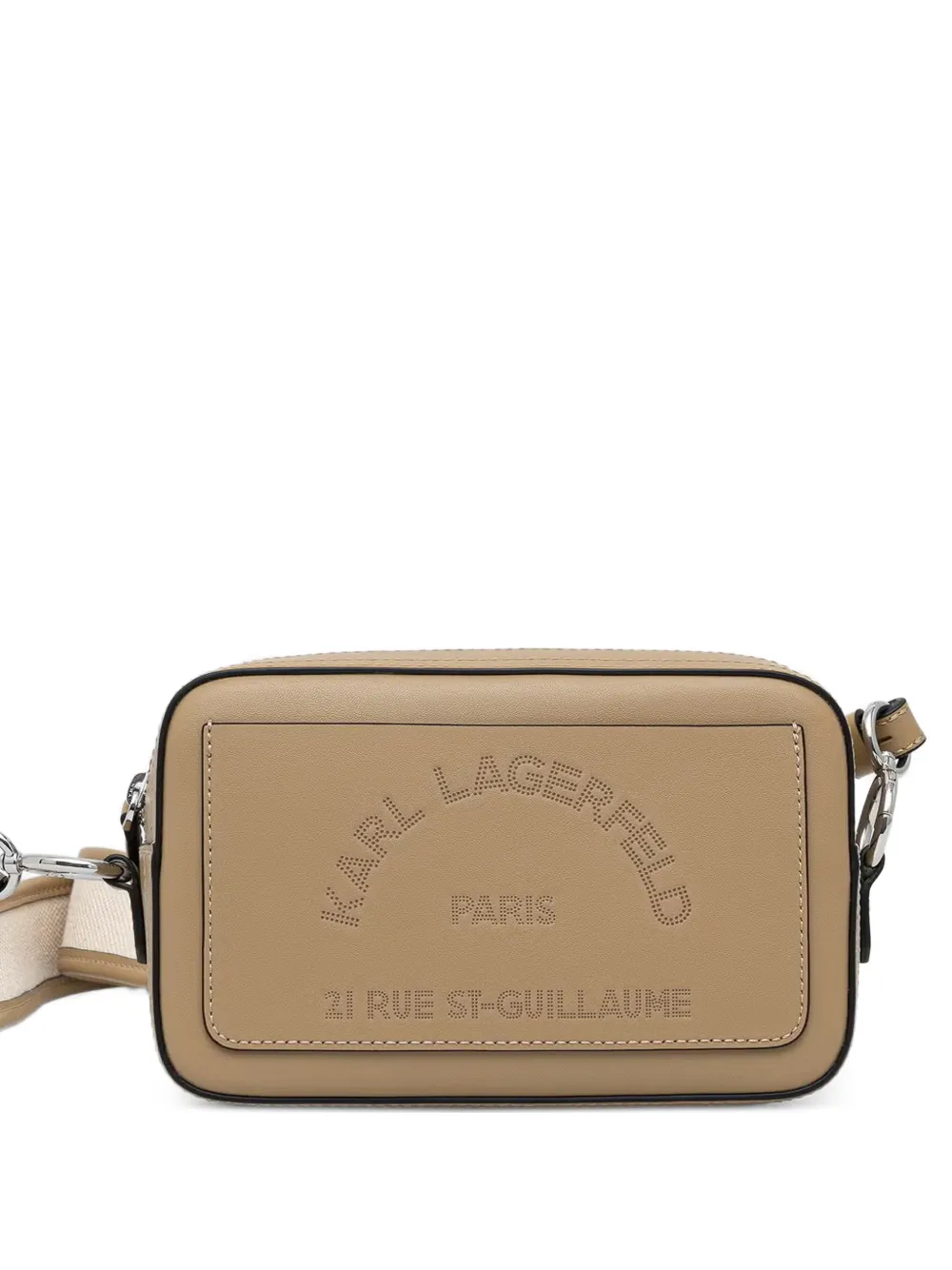 Karl Lagerfeld Schultertasche mit Logo - Nude