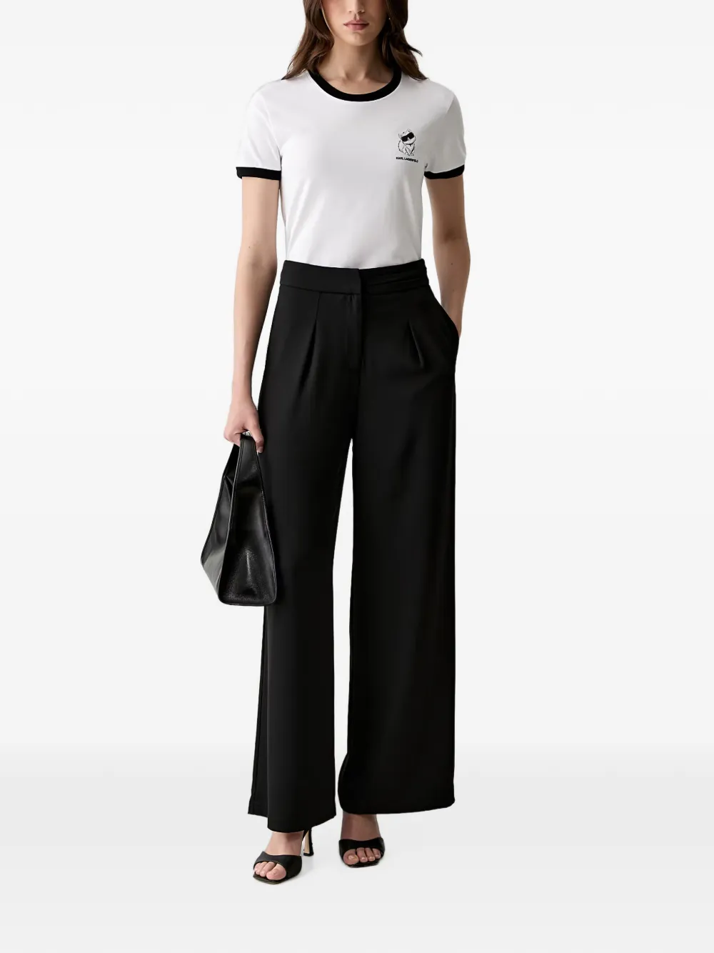 Karl Lagerfeld Ikon regular-fit T-shirt Wit
