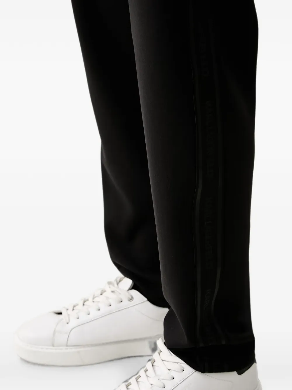 Karl Lagerfeld Trainingsbroek met logoband Zwart