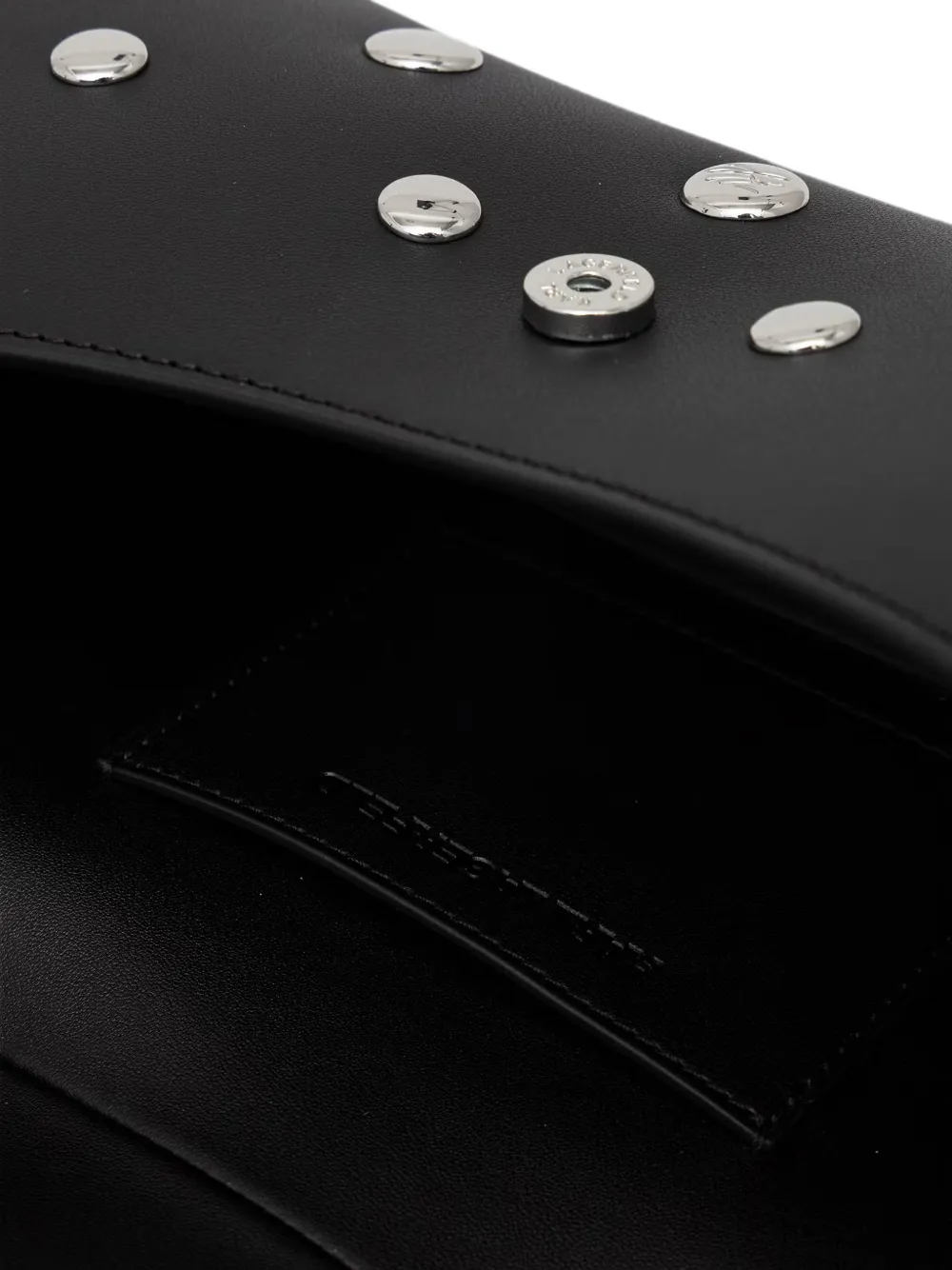 Karl Lagerfeld Schoudertas met logo-plakkaat en studs Zwart