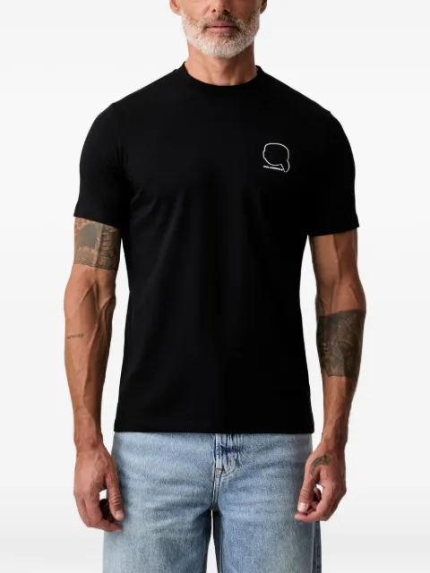 Karl Lagerfeld logo-patch crew-neck T-shirt