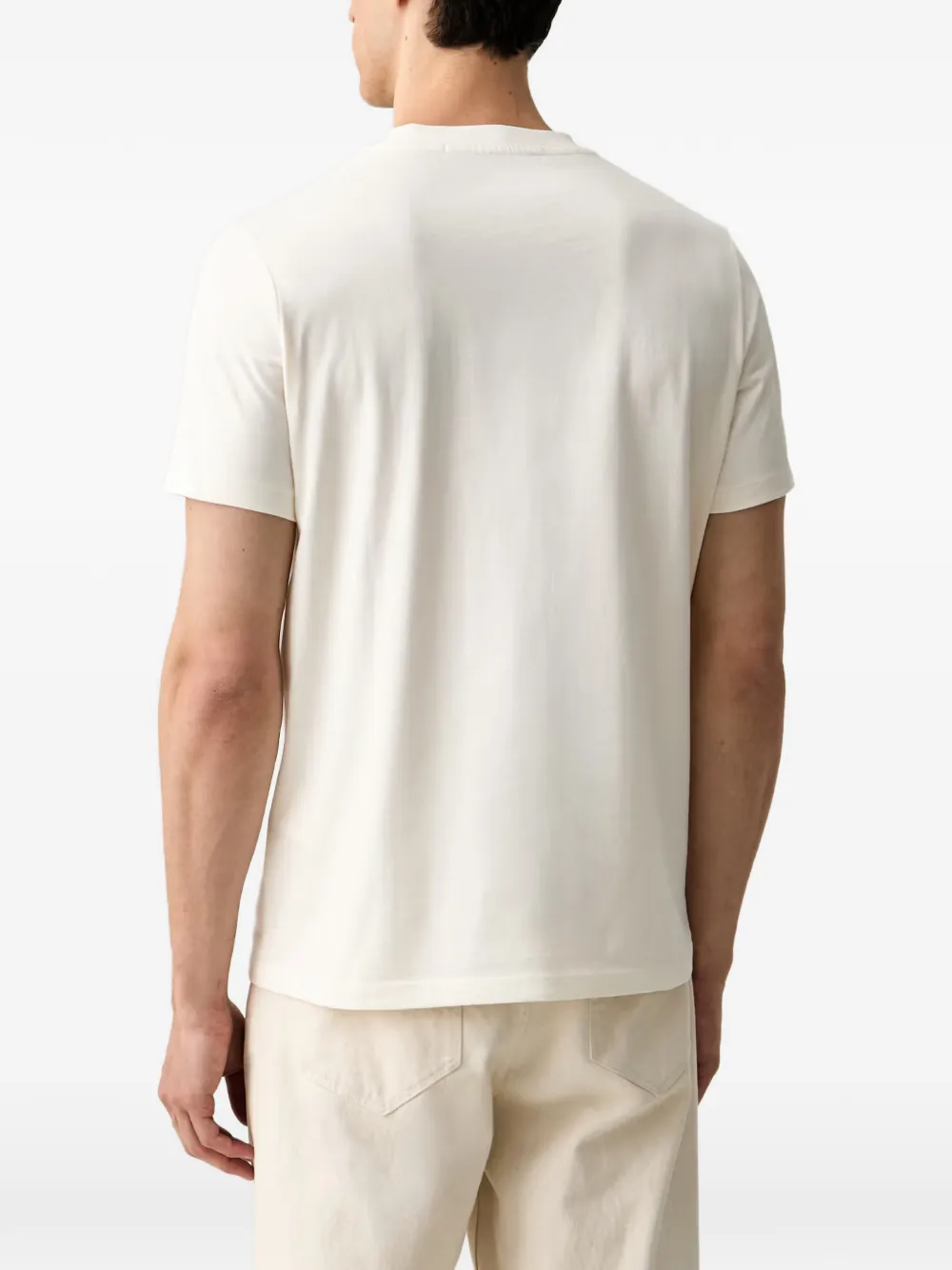 Karl Lagerfeld Ikonik-embroidered T-shirt Beige