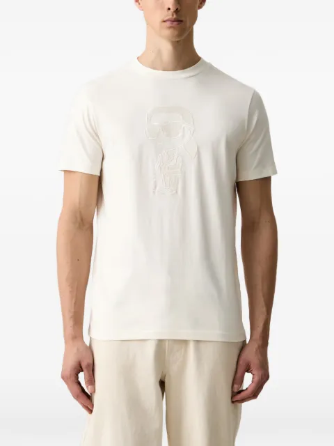 Karl Lagerfeld camiseta con bordado Ikonik