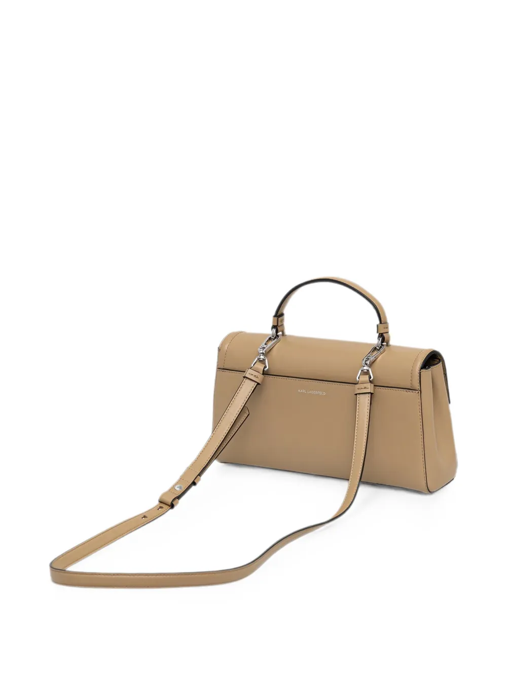 Karl Lagerfeld KL schoudertas met logo-plakkaat Beige