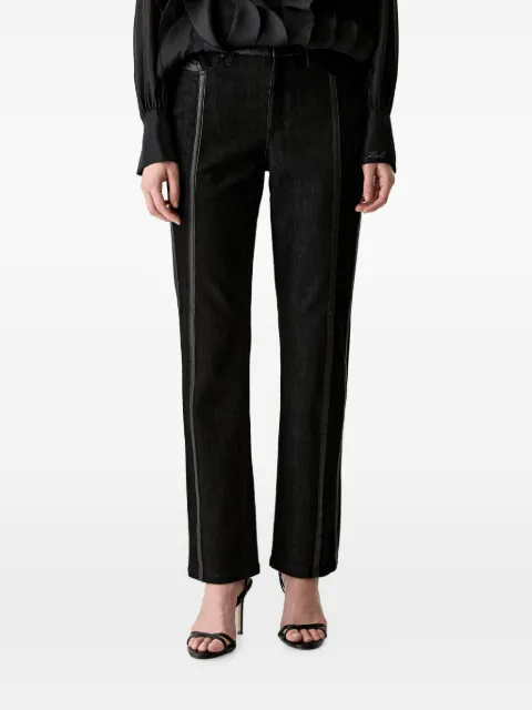 Karl Lagerfeld jeans con detalle de rayas