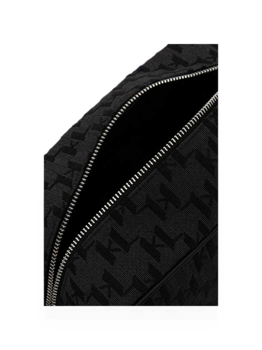 Karl Lagerfeld Toilettas met monogram-jacquard Zwart