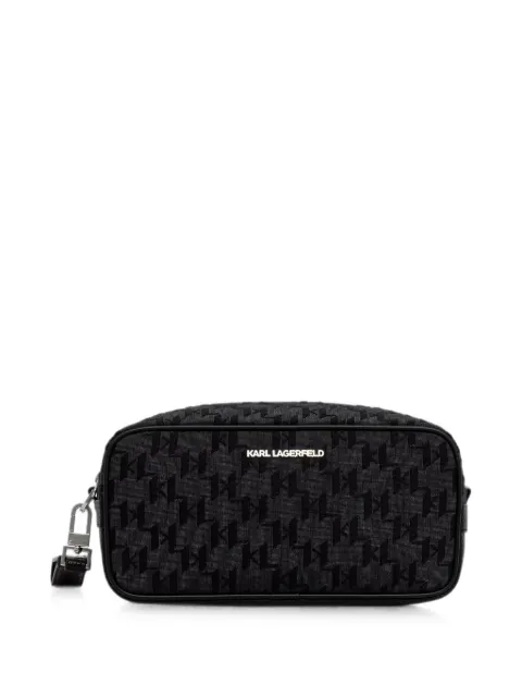 Karl Lagerfeld tote con monograma en jacquard
