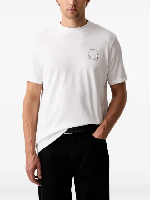 Karl Lagerfeld logo-patch T-shirt