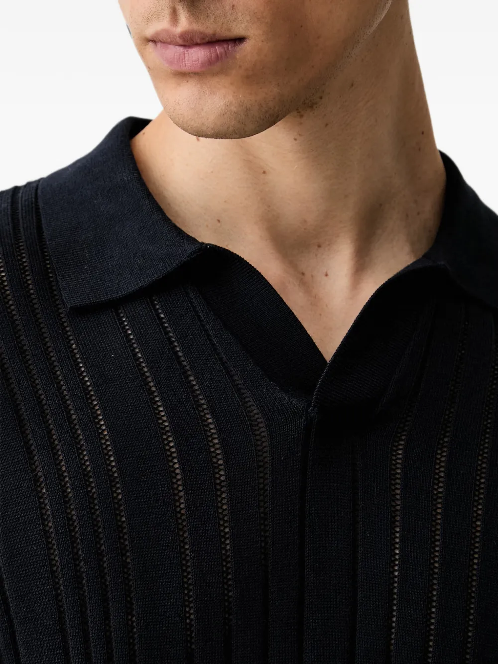 Karl Lagerfeld Ribgebreid T-shirt Blauw