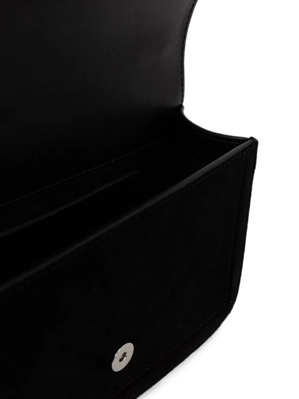 Karl Lagerfeld Suède mini-crossbodytas Zwart