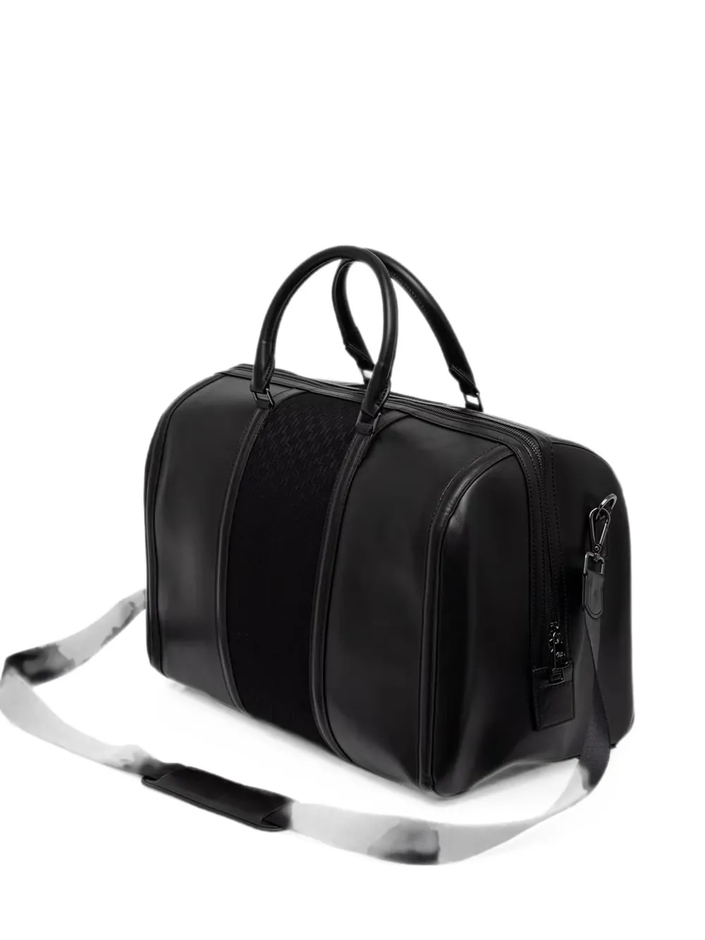 Karl Lagerfeld monogram-pattern logo-plaque holdall - Nero