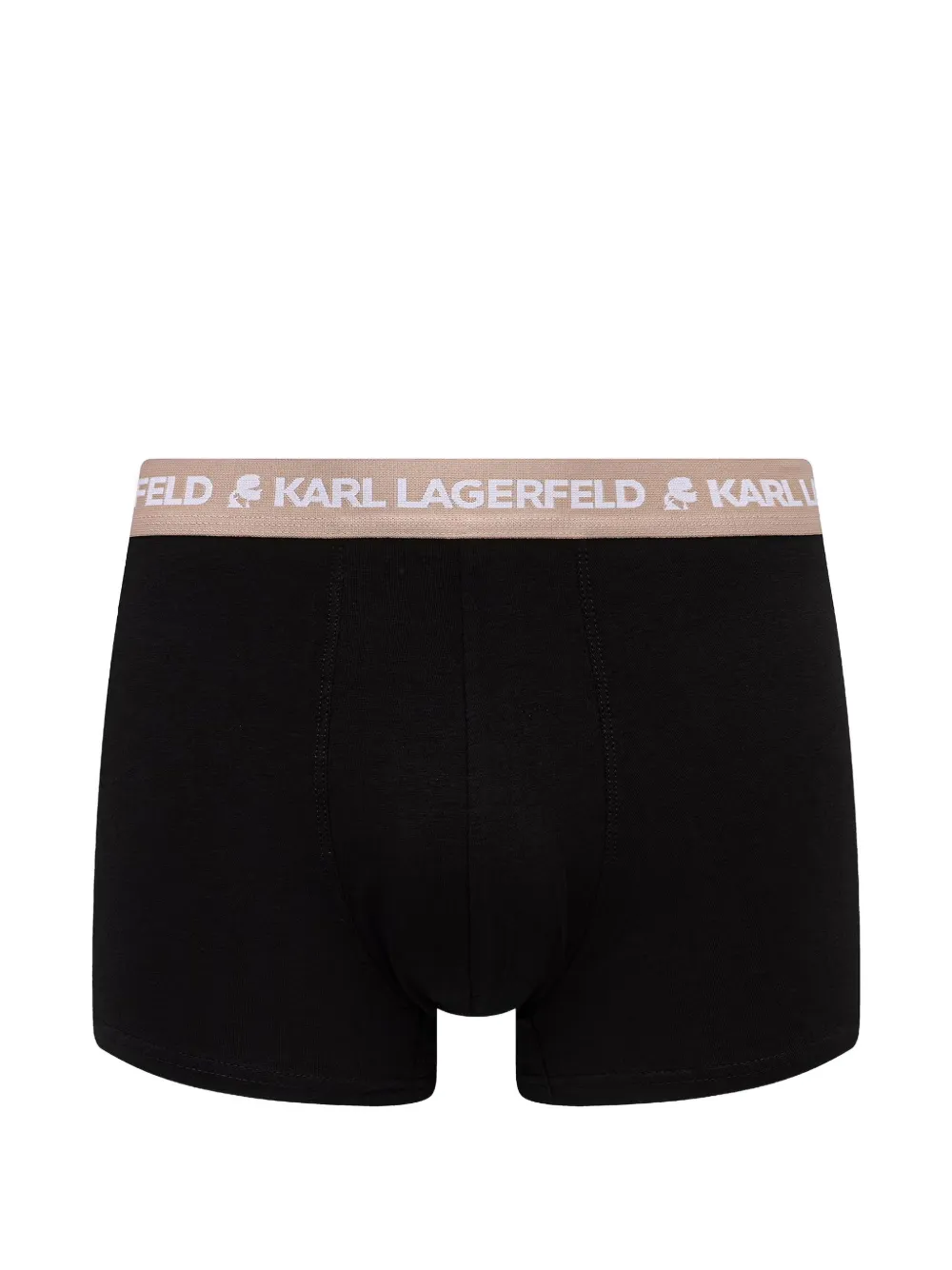 Karl Lagerfeld Set van vijf boxershorts met contrasterende tailleband Zwart