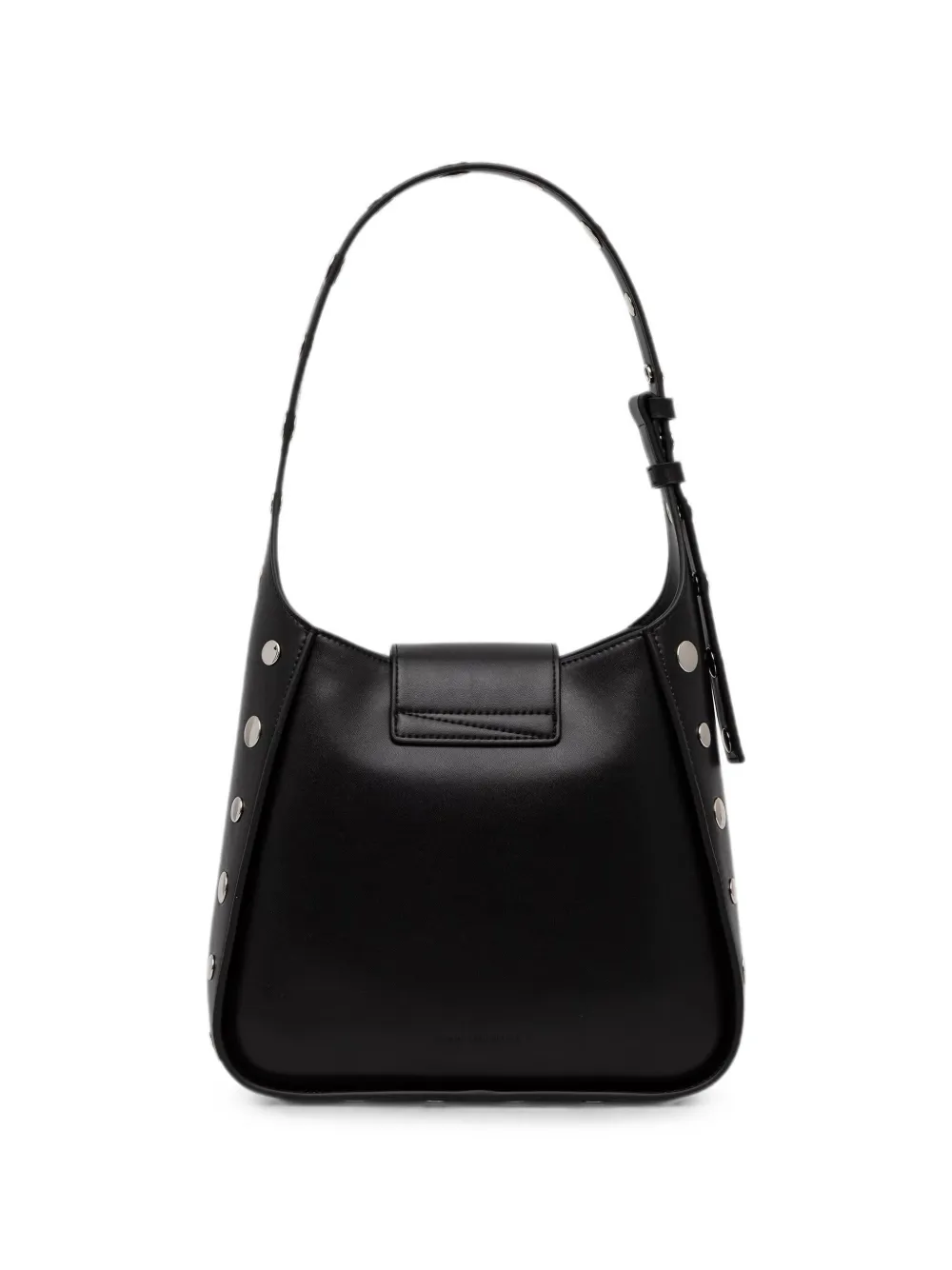 Karl Lagerfeld stud-embellished logo-plaque tote bag Zwart