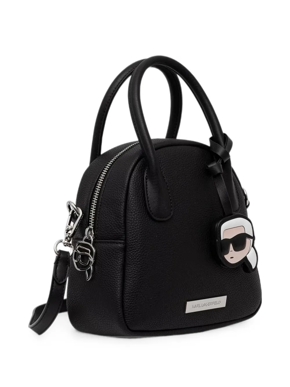 Karl Lagerfeld Bewerkte shopper Zwart